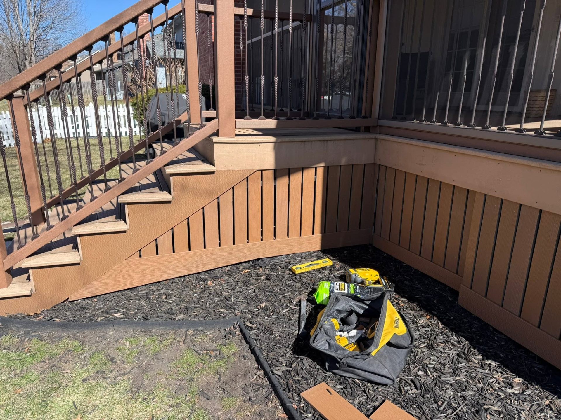 Deck Skirting Install — After